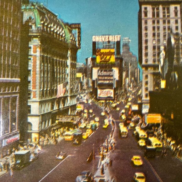 Vintage Postcard New York Times Square The Great White Way Cityscape u - Picture 3 of 6
